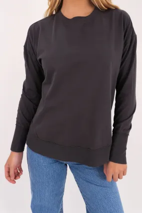 Video Mountainous area Farrah Long Sleeve Charcoal
