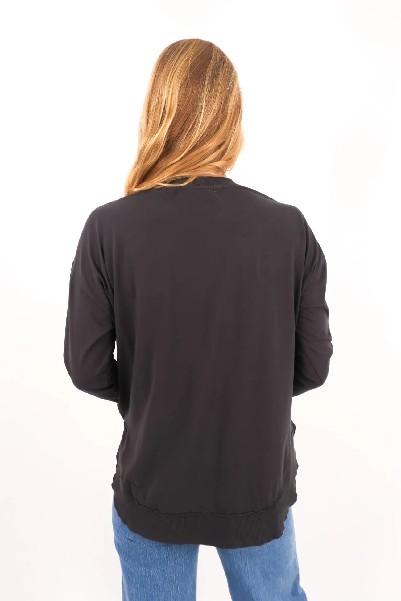 Denim Soup Farrah Long Sleeve Charcoal