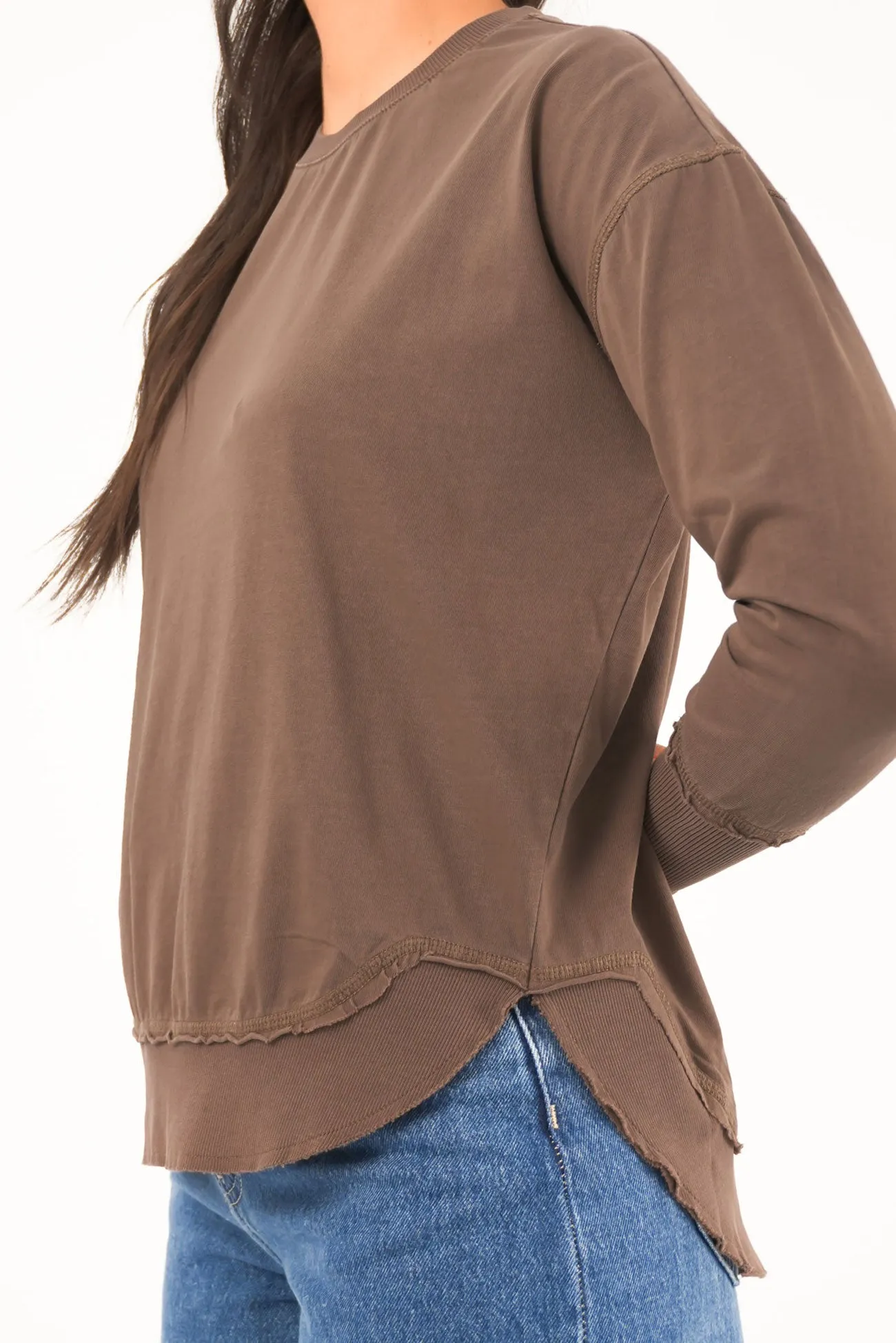 Sporty Toothbrush Farrah Long Sleeve Coffee Quartz
