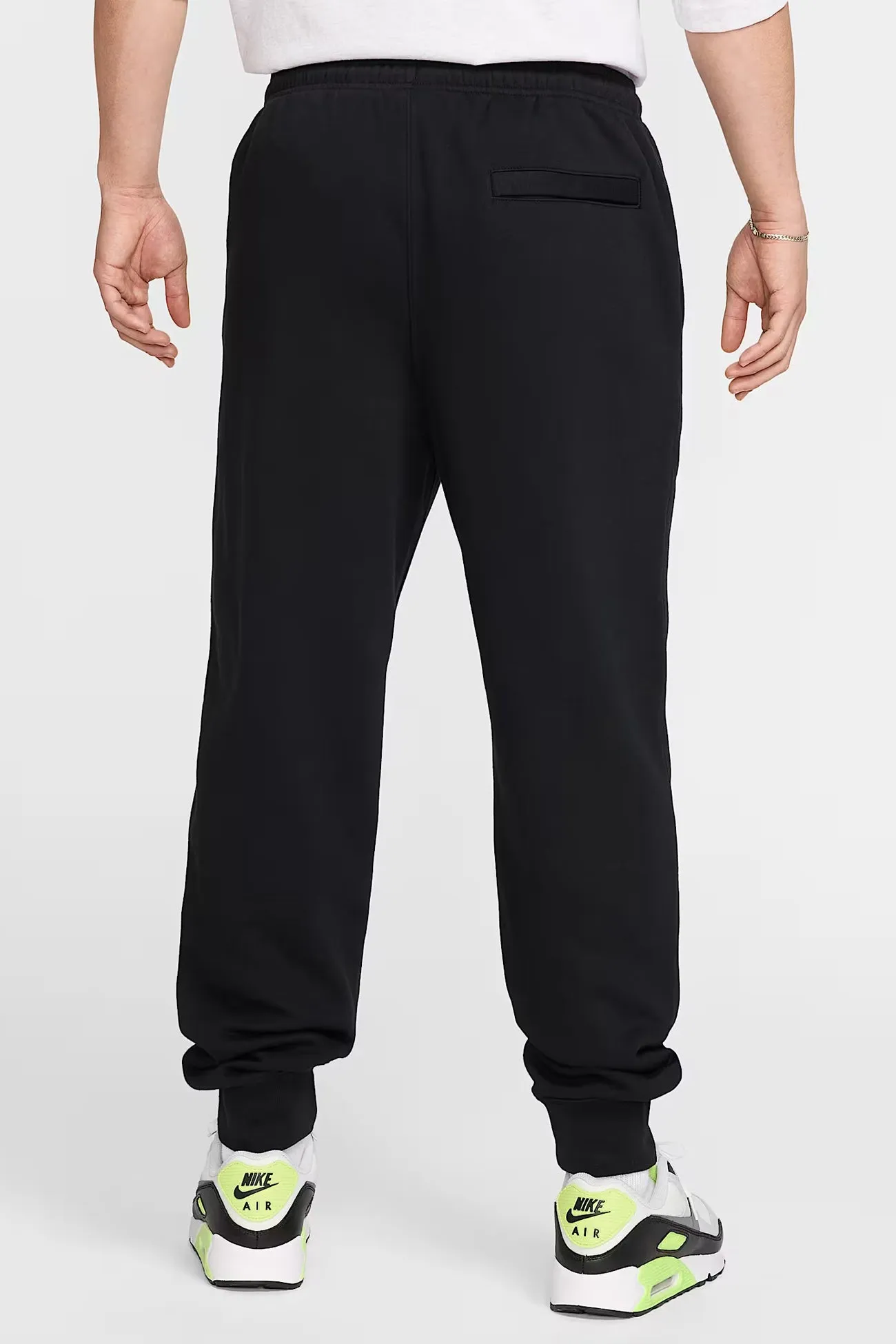 Nike Club BB Jogger Black White Recycled Polyester Blend