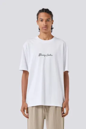Zip Up Casual Layer Autograff Tee White