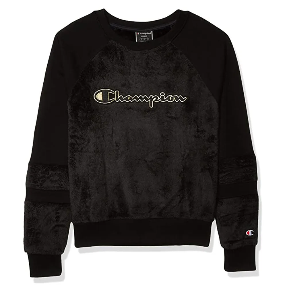 Faux Fur Fleece Sweatshirt Women Practical Feature Luxury Fabric
