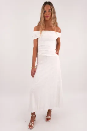 Dreamy Drape Urban Fit Fenn Maxi Dress White