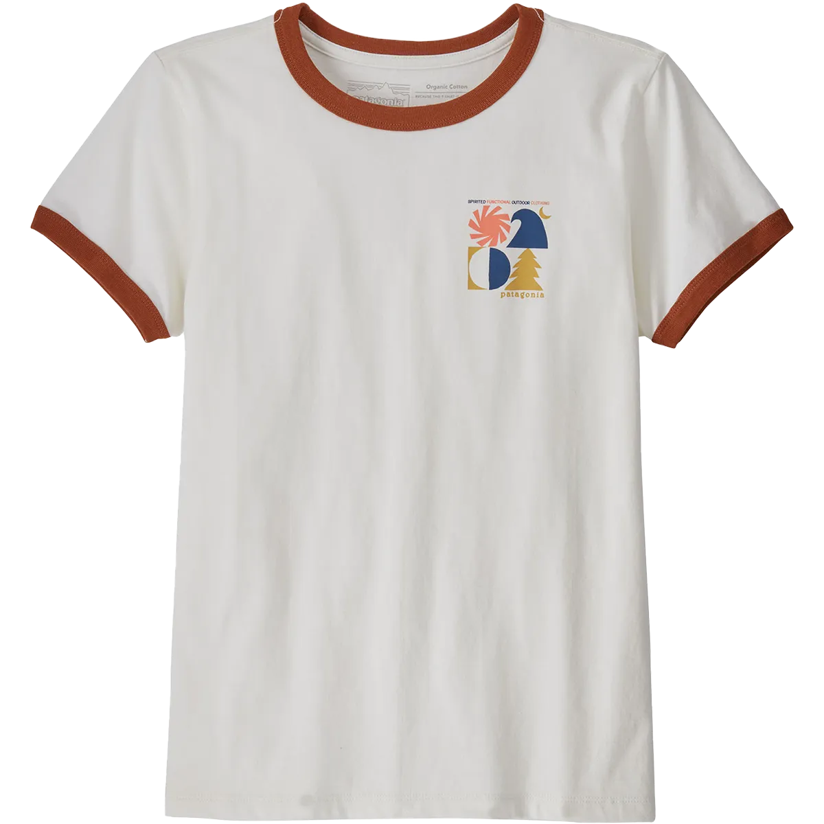 Relaxed Vibe Women's Spirited Seasons Organic Ringer Tee