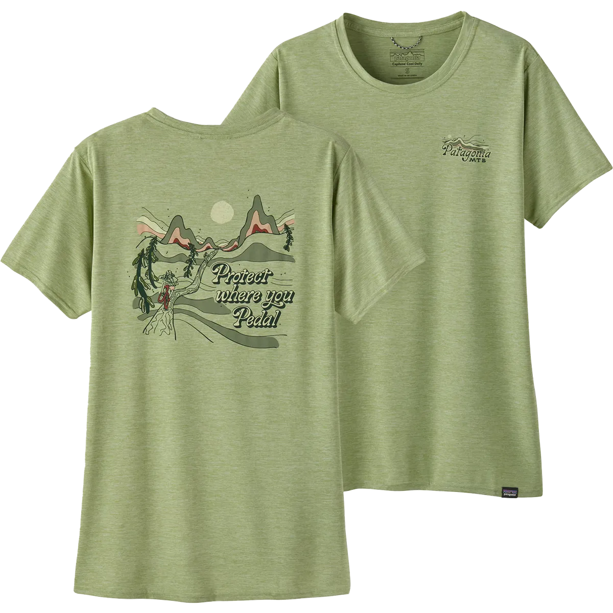 Thermal Regulating Layer Women's Cap Cool Daily Graphic Tee - Lands