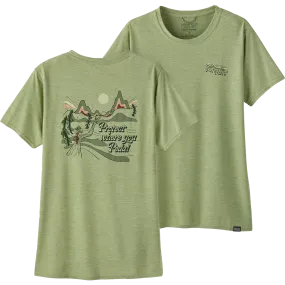 Women's Cap Cool Daily Graphic Tee - Lands Cozy Vibe Outdoor Outfit Style