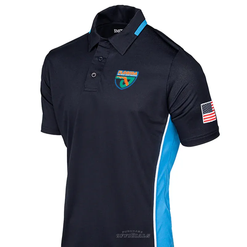 FHSAA Softball Men's Navy Umpire Shirts Beach Attire Comfort-First