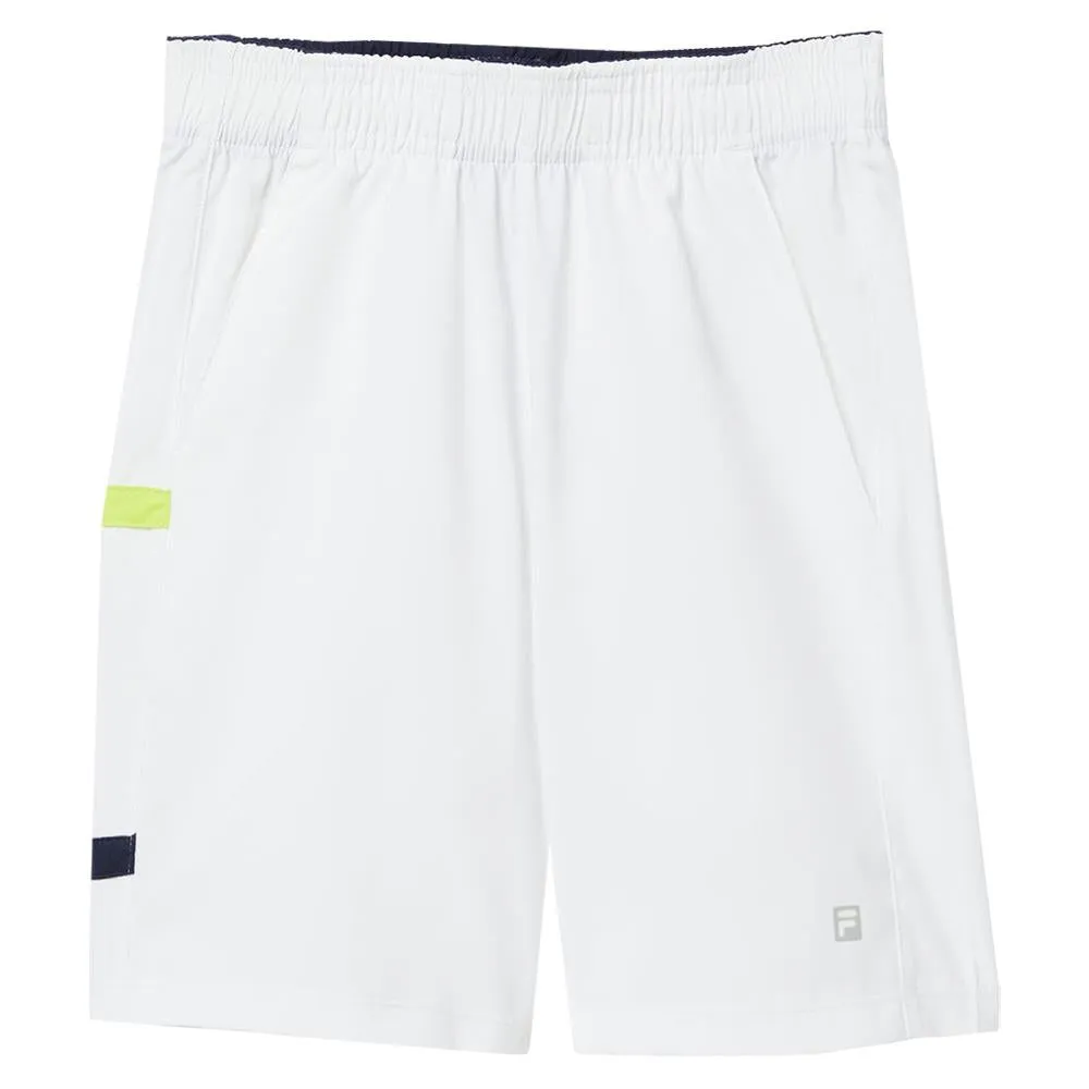 Fila Boys Core Shorts - White/Navy Vintage design
