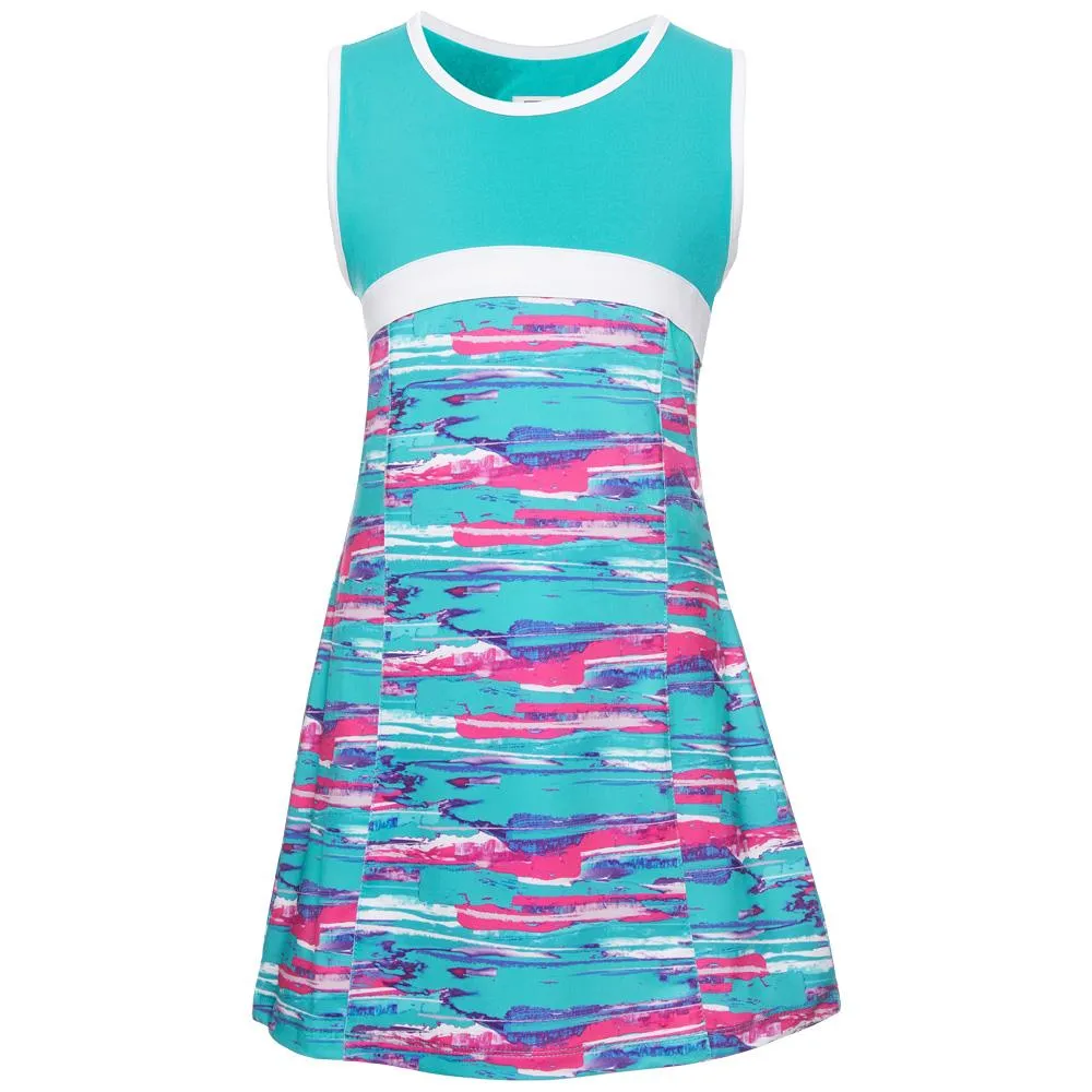 Fila Girl's Blue Wave Dress - Bluebird Skin-friendly button-down