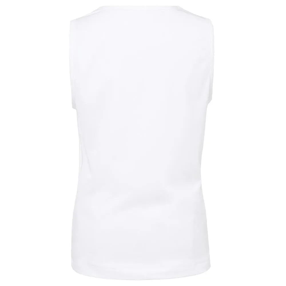 QuickDryMaterial UltraSoft Texture Fila Girls Full Coverage Tank - White Motion Core