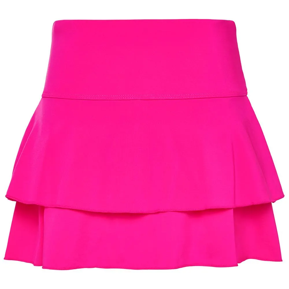 Fila Girls Ruffle Skort - Pink Glow Zipped closure Metallic Details