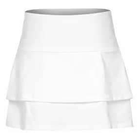 Straight Wrinkle-Resistant Fila Girls Ruffle Skort - White