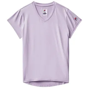 Fila Girl's Short Sleeve Performance Top - Petal Heather Medium Weight