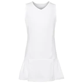 Fila Girls Tennis Dress - White Smooth Texture Casual Wear