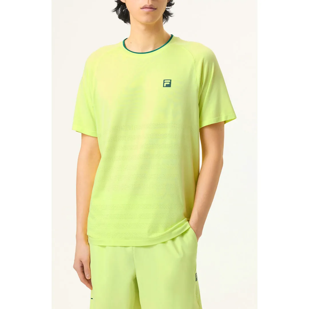Stylish Design Versatile Usage Fila Men's Ace Seamless Crew - Lime slim