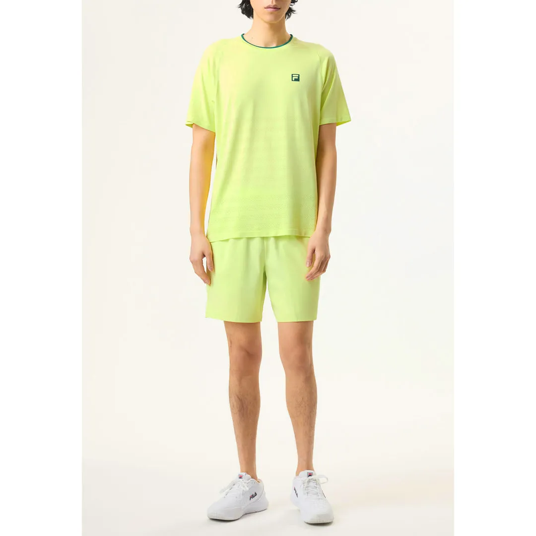 Fila Men's Ace Seamless Crew - Lime slim Lightweight Material Water Resistant