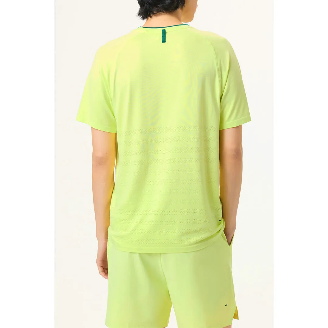 Stylish Machine - made Fila Men's Ace Seamless Crew - Lime slim