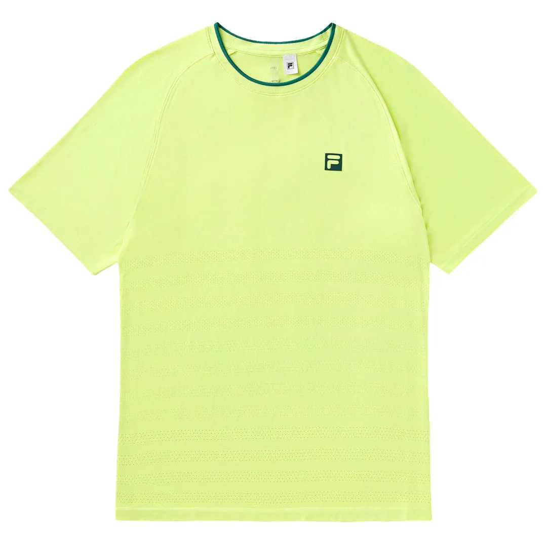 Fila Men's Ace Seamless Crew - Lime slim Anti Odor