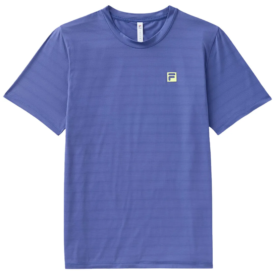 Fila Men's Challenger Mesh Tee - Blue Practical Casual