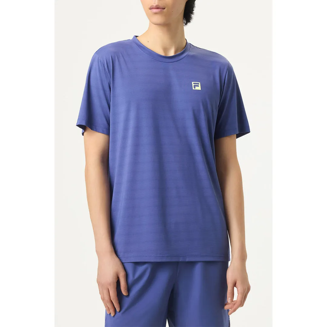 Fila Men's Challenger Mesh Tee - Blue Practical Skin-friendly