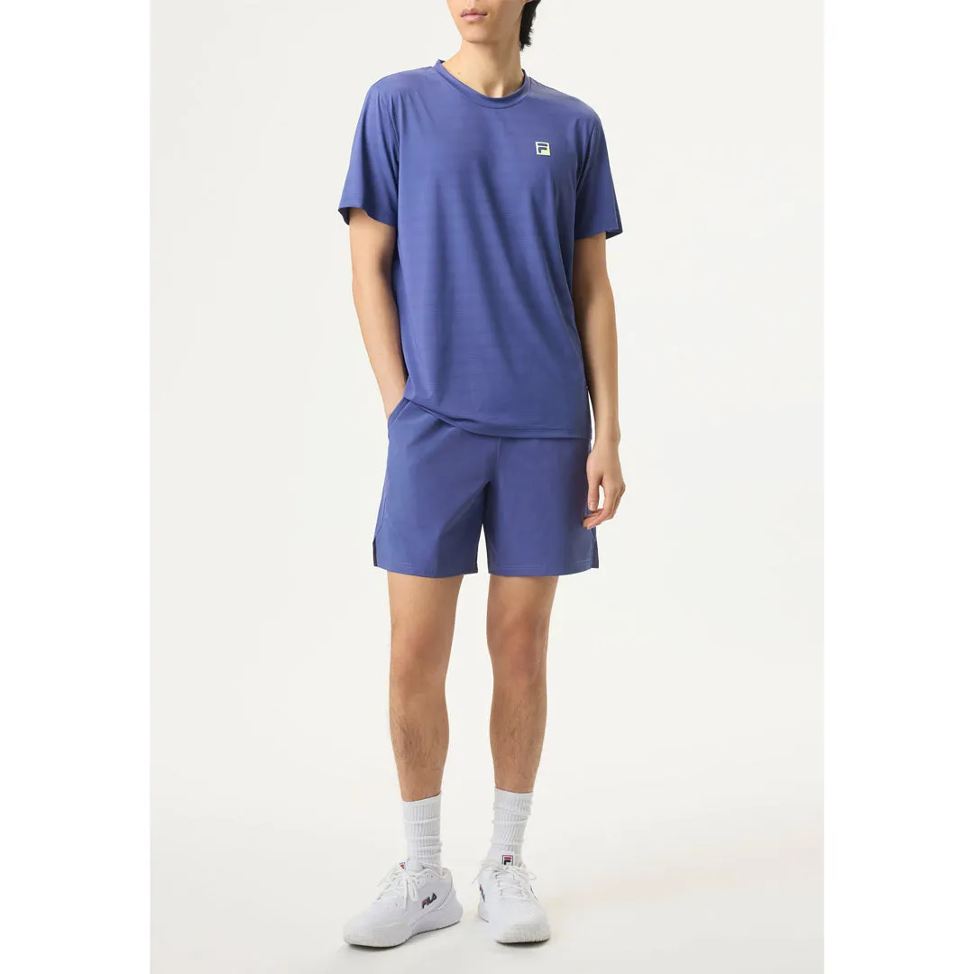 Fila Men's Challenger Mesh Tee - Blue Practical Premium Craft Adjustable Feature