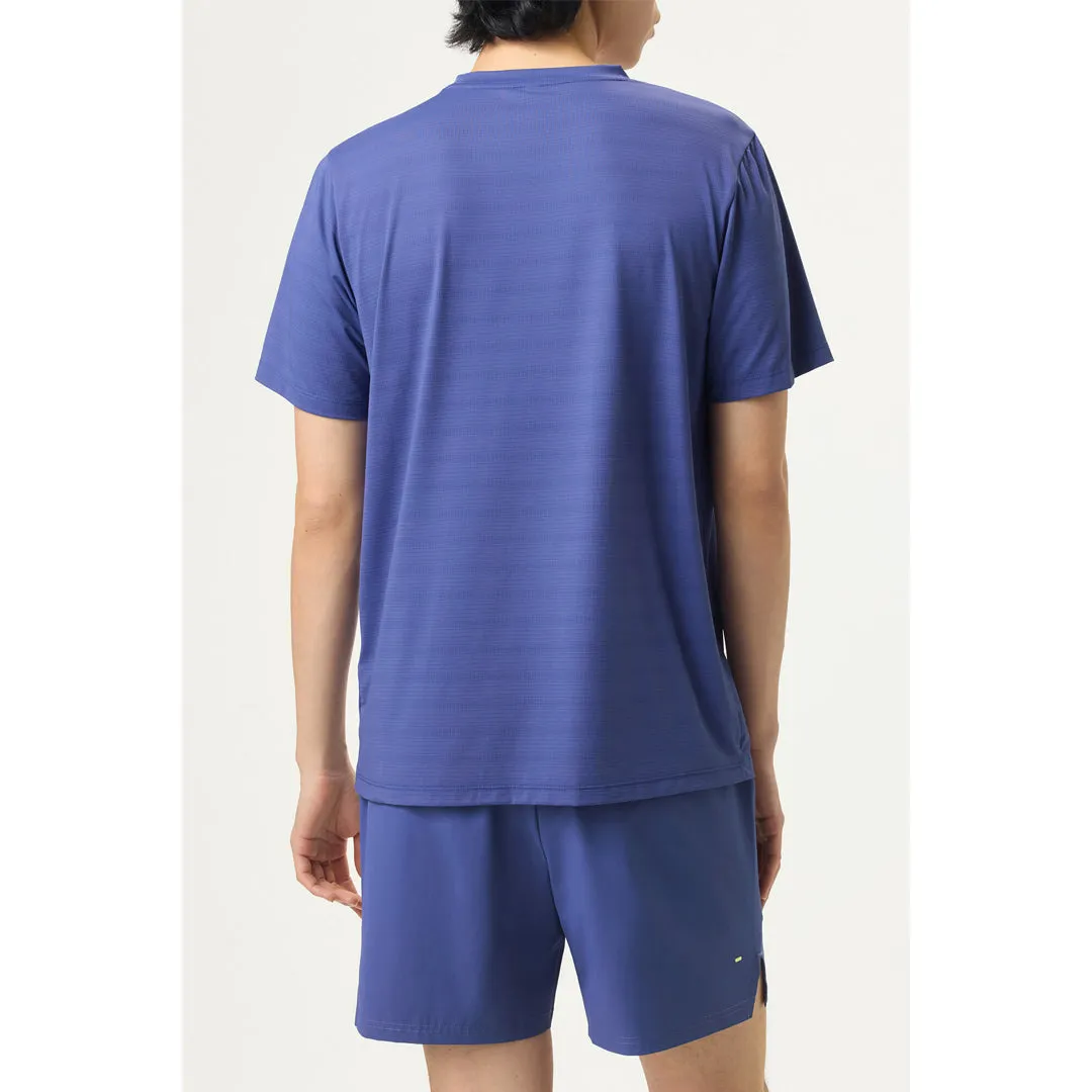 Designer Hem Style Fila Men's Challenger Mesh Tee - Blue Practical