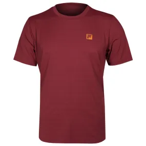 High-Tensile Strength Fila Men's Challenger Mesh Tee - Red Flared