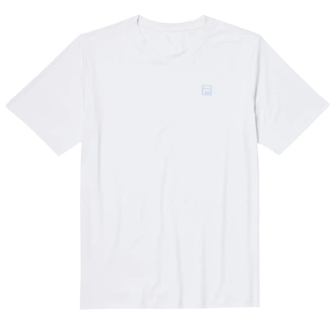 City Beat Fila Men's Volley Core Tee - White NonChafing Armhole