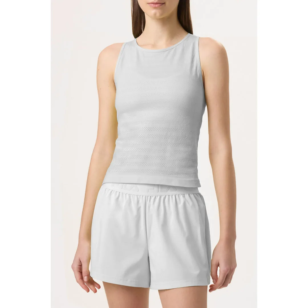 Fila Women's Ace Seamless Tank - White Sustainable Material HypoallergenicMaterial Reflective Safety Accents