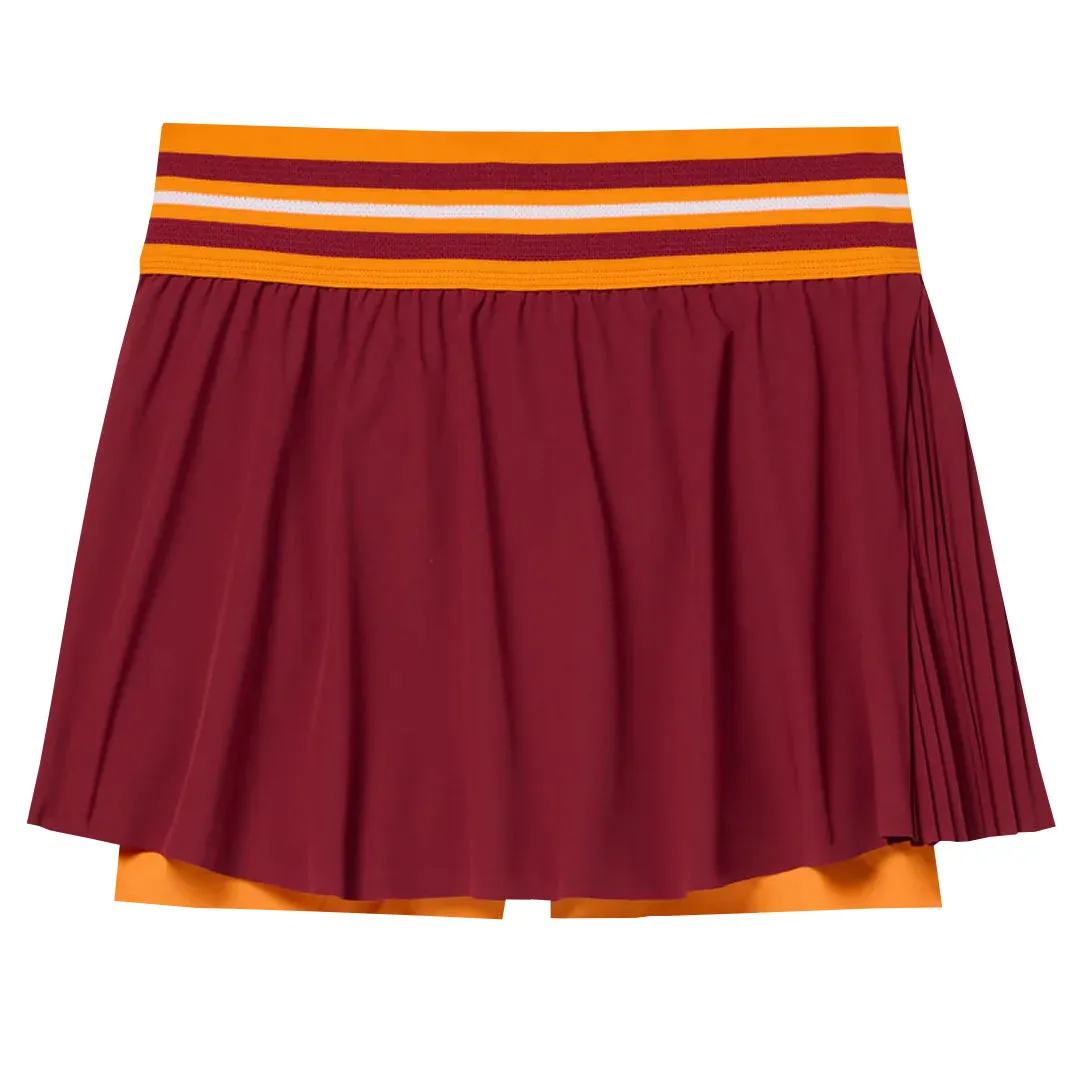 Surf Mood UVProtectionCloth Fila Women's Ace Swift Skort - Tibetan Red/Oriole DoubleLayered Knees