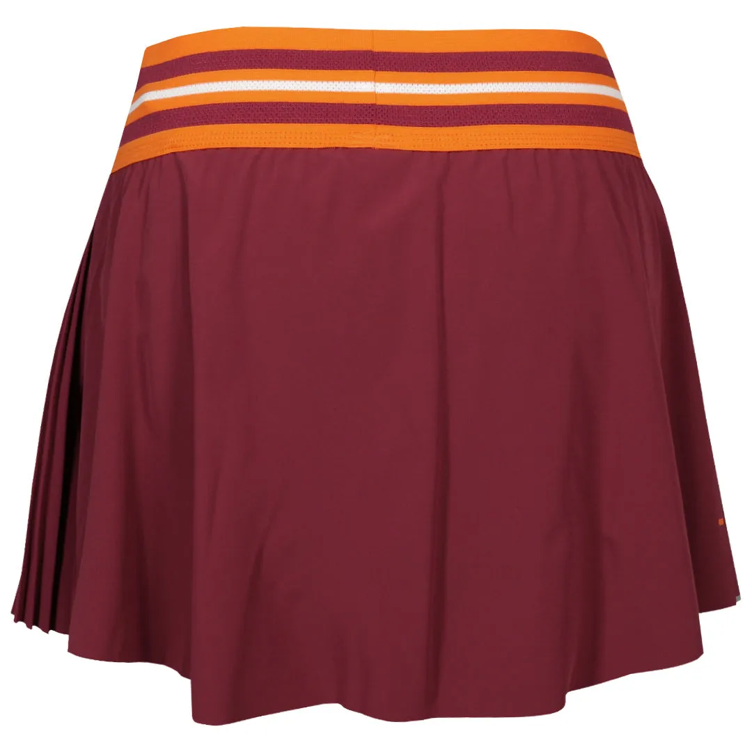 Fila Women's Ace Swift Skort - Tibetan Red/Oriole DoubleLayered Knees LowMaintenanceFabric RollUp Sleeves