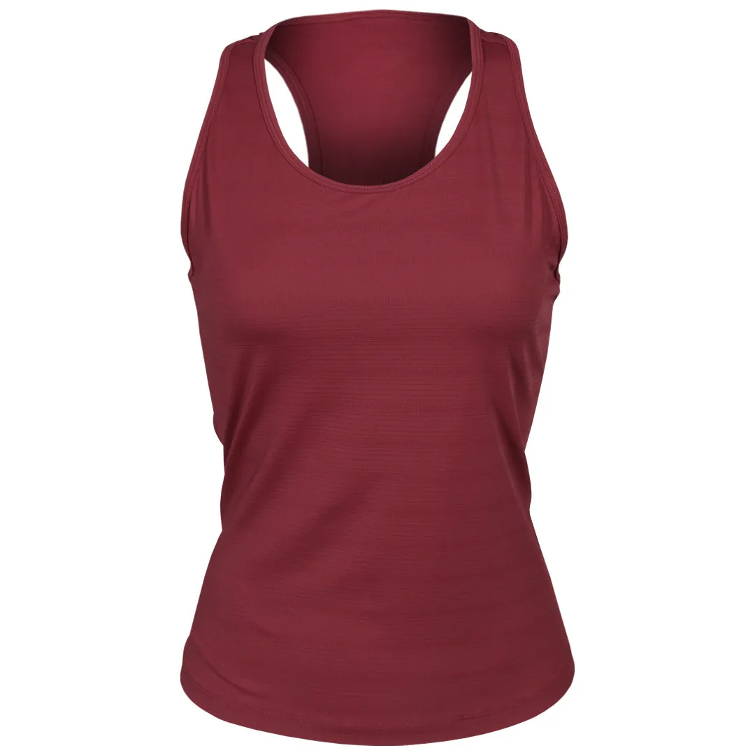 City Soul AbrasionResistantClothing Fila Women's Challenger Mesh Tank - Tibetan Red NonChafingSeams