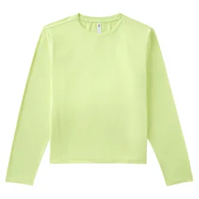 BuiltIn Grip Fila Women's Volley Core Longsleeve Top - Shadow Lime UVProtectiveCoating