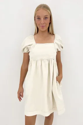 Jade Dress Ecru Sporty Comfort