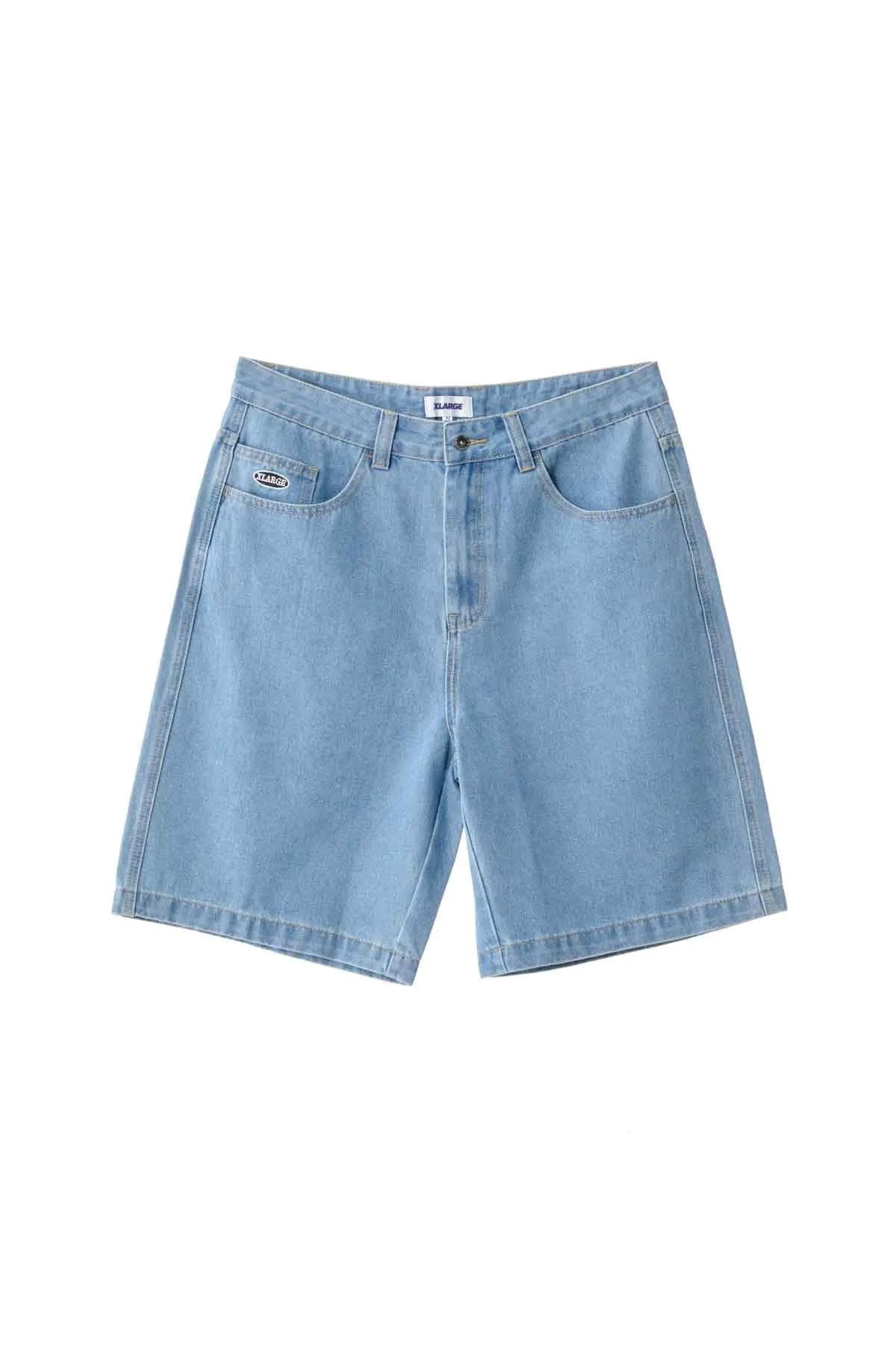 Bull Denim 91 Short Mid Blue Soft Stretch Athletic Wear