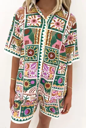 Performance Fabric Hendrix Shirt Whispering Oasis