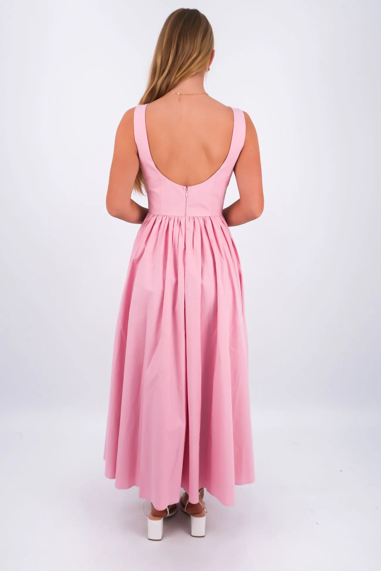 Maisie Maxi Dress Pink Poised Vibe Charming Style
