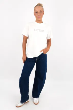 Wicking Interlock Knit Summer Comfort Flagship Boyfriend T-Shirt White
