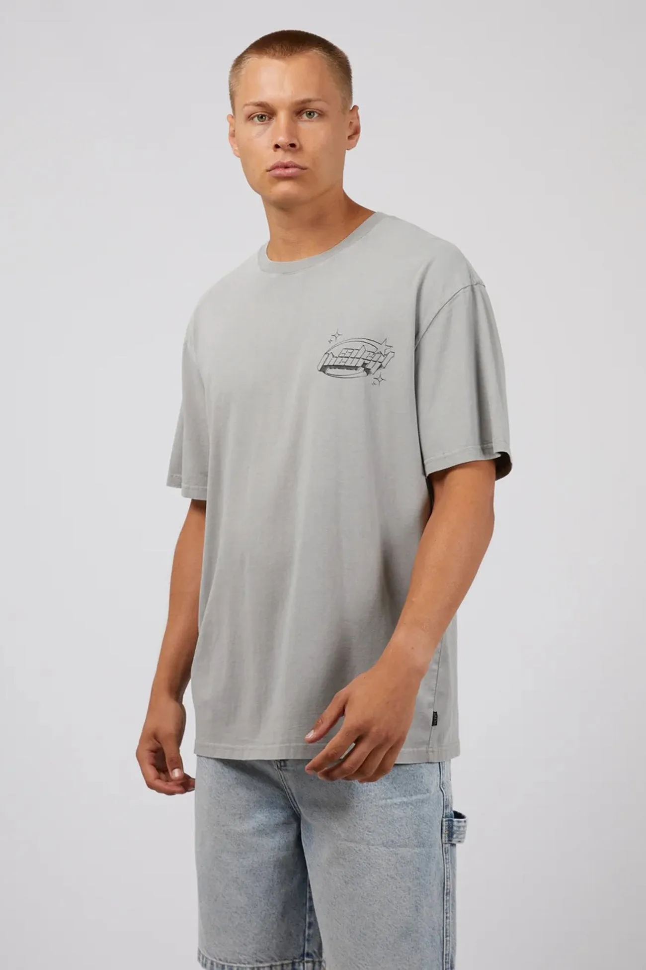 Flash Tee Grey NonRestrictive Cut Formal Occasion