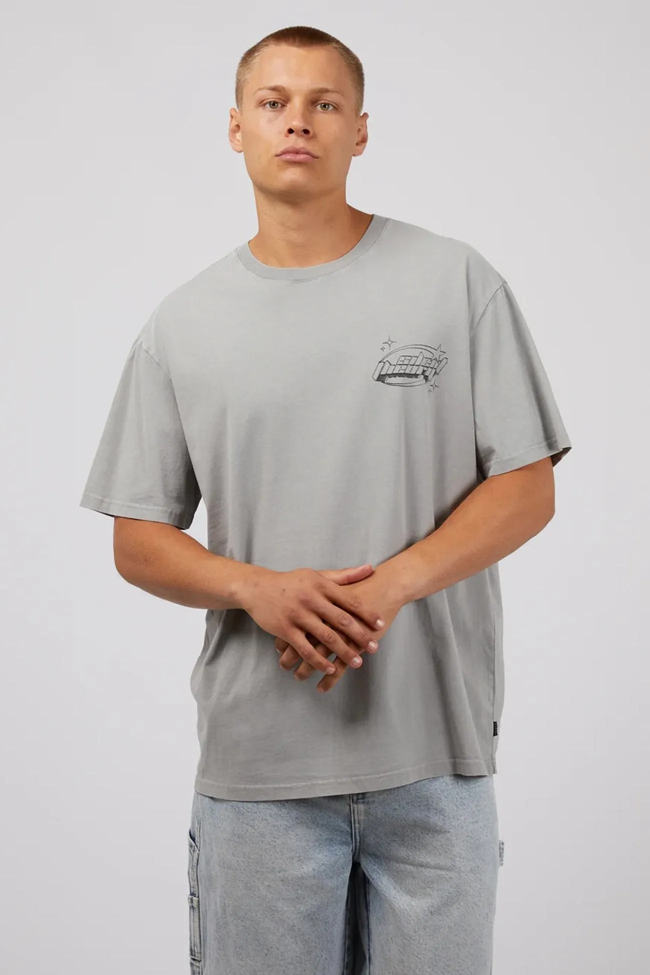 Regular Fit Elderly Comfort Flash Tee Grey