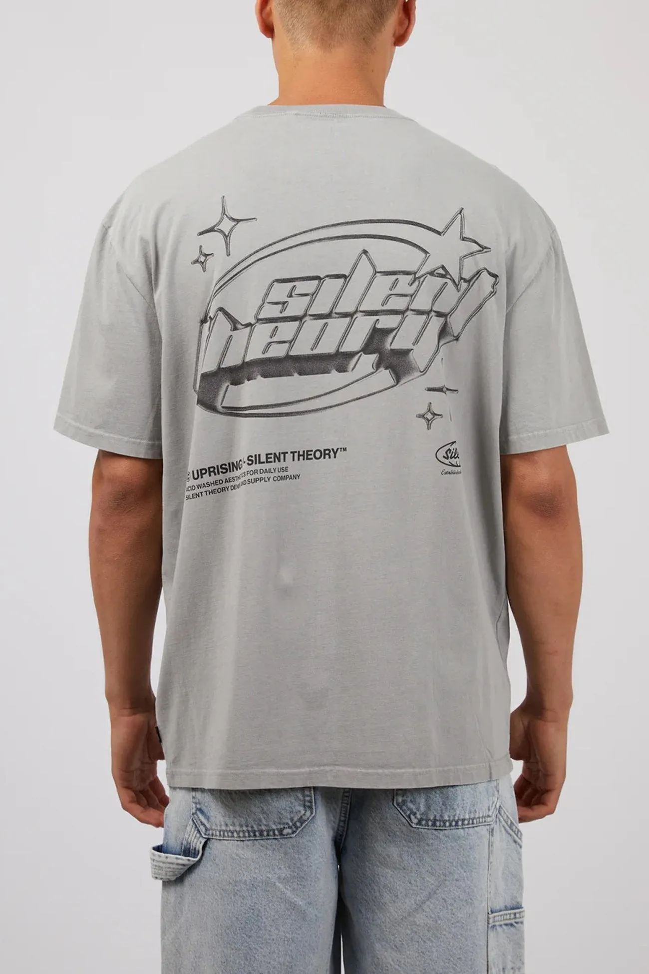 Simple and Comfortable Flash Tee Grey