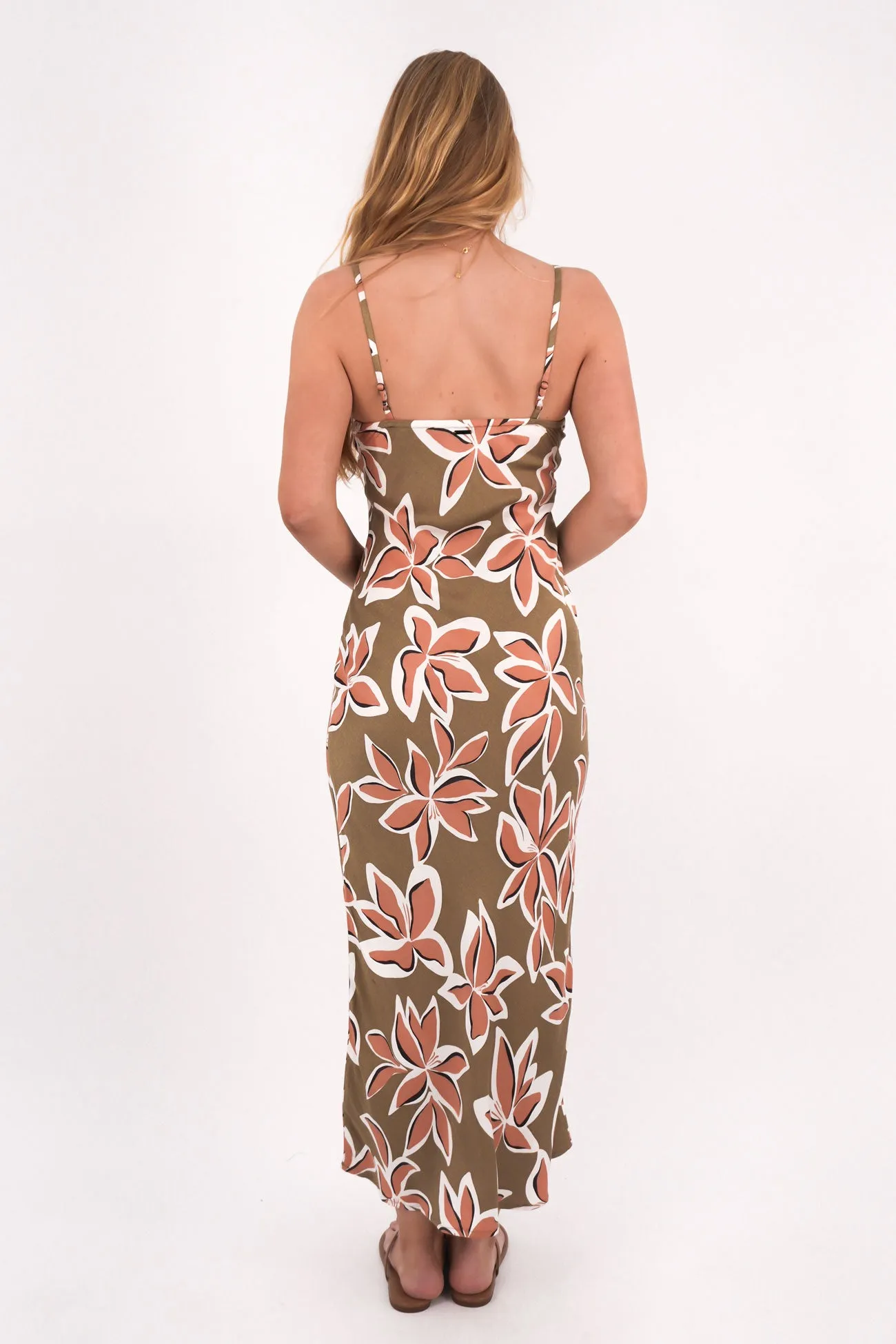 Autumn Essential Psychonic Slippy Dress Light Army