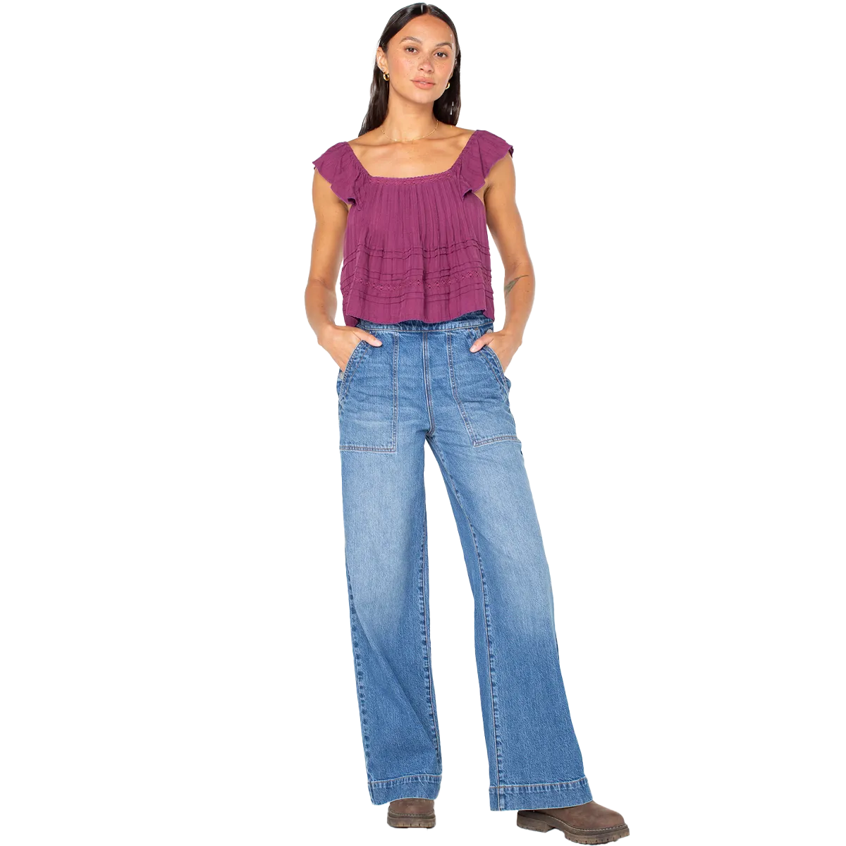 Women's Sea Plume Denim Comfortable Cut Seasonal Basic