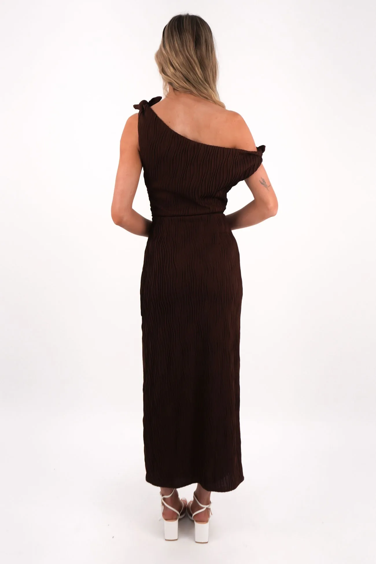 Bare Arm Nature Glow Sunni Maxi Dress Chocolate