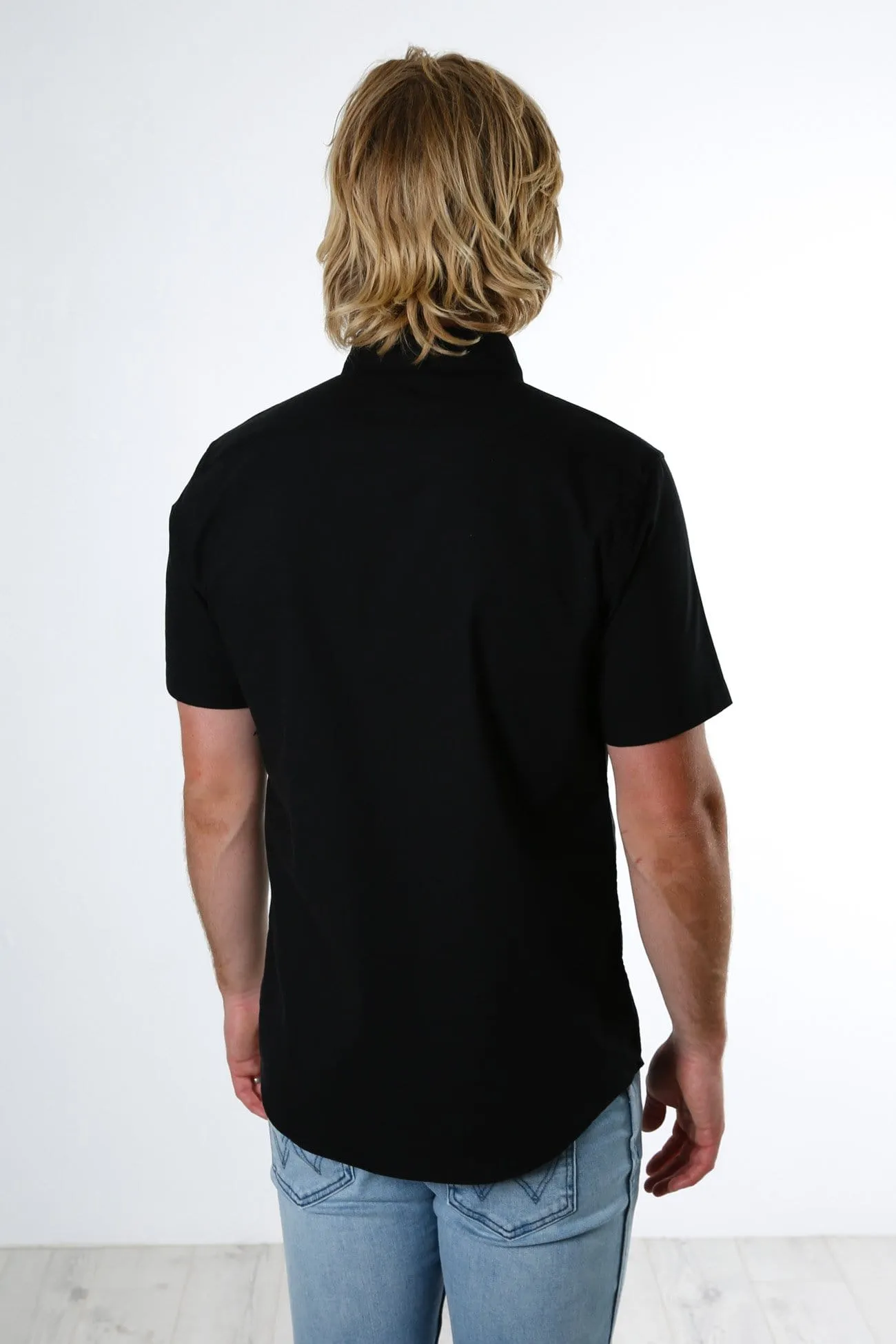 That'll Do Stretch Short Sleeve Shirt Black Picnic Outfit Lounge Comfort