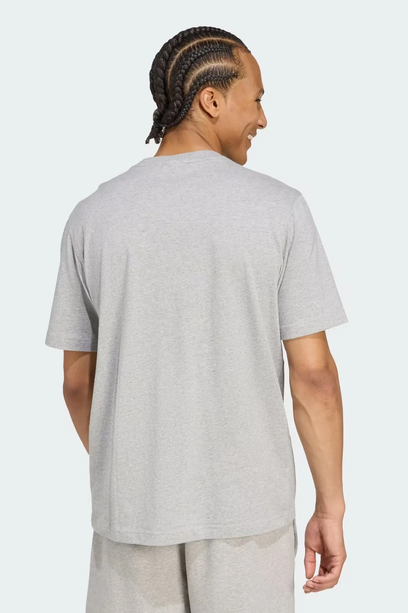 Trefoil Essential Tee Medium Grey Heather baby shower