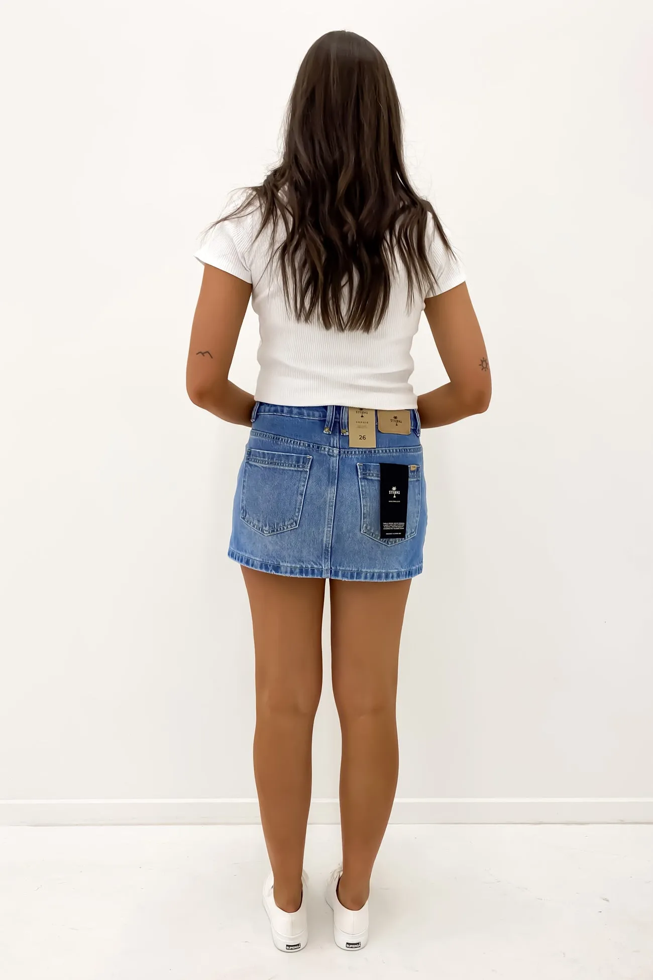 Sophie Skirt Long Ago Blue Vibrant Flow Core Collection