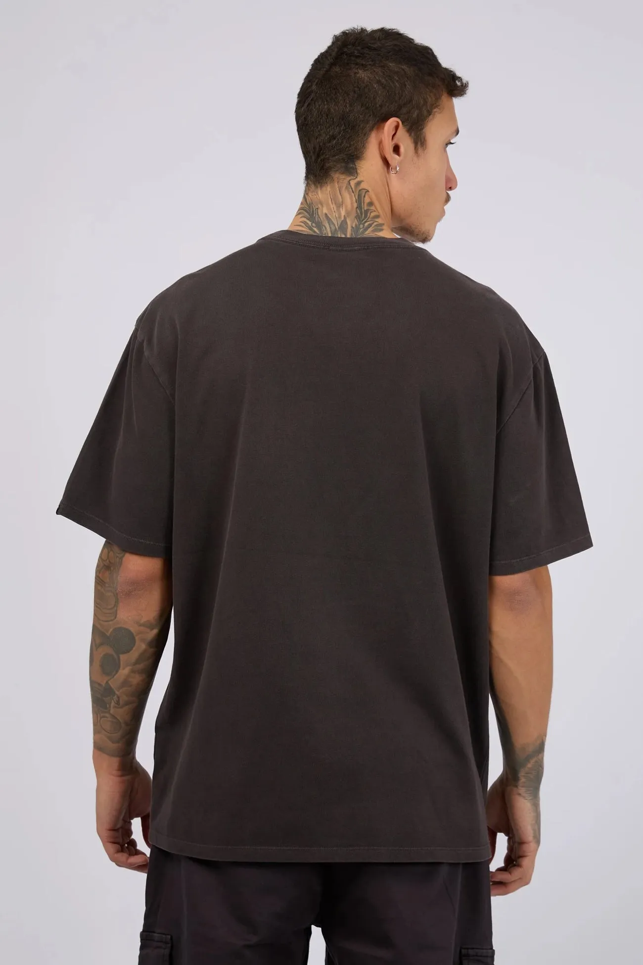 SG Pocket Tee Coal Flexible Fit Layered Neckline