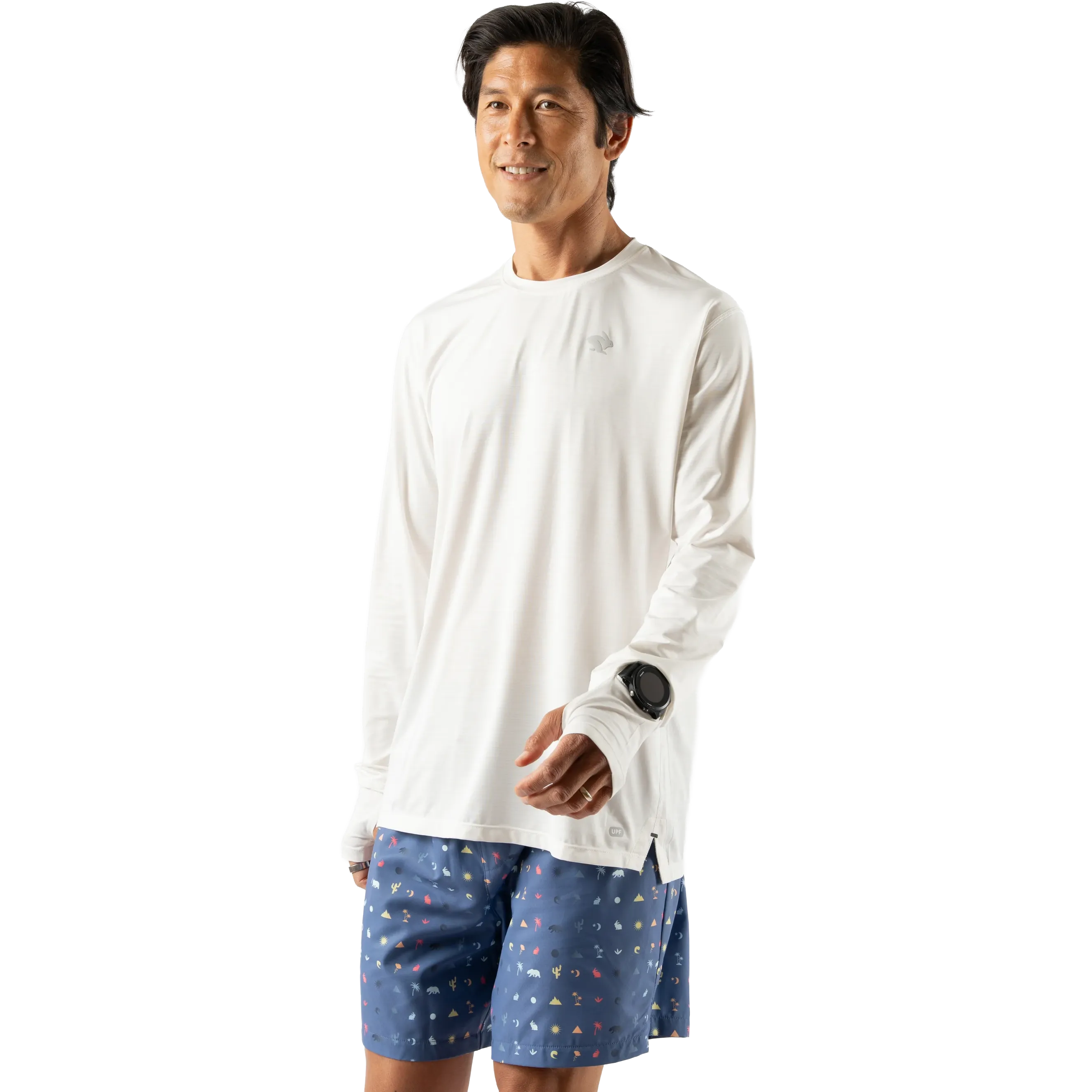 Men's UPF Tee Long Sleeve Ribbed Trims