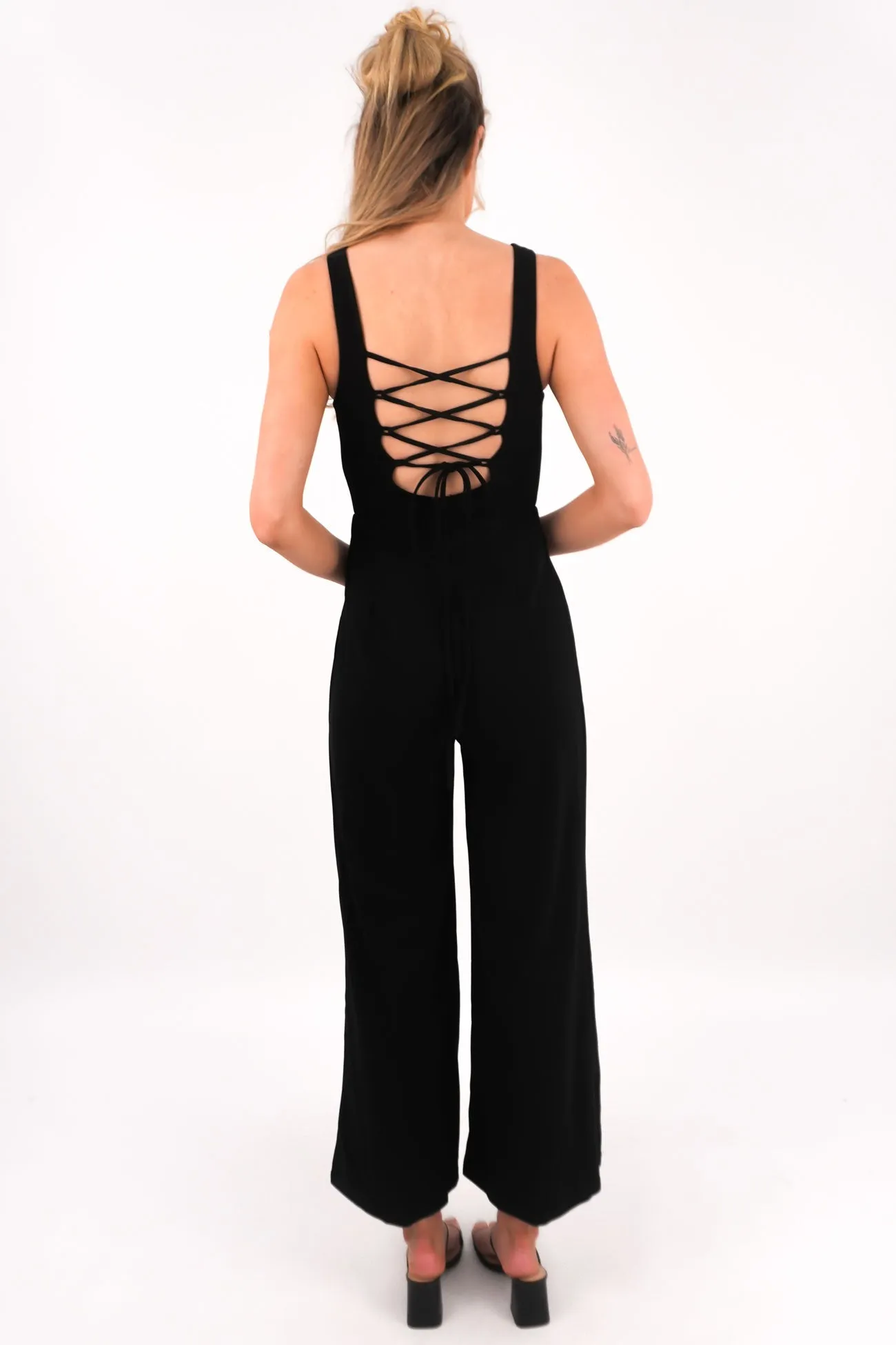Versatile Eco Luxury Beach Harriet Jumpsuit Black